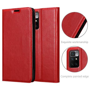 Xiaomi RedMi 10 lommebokdeksel case (rød)