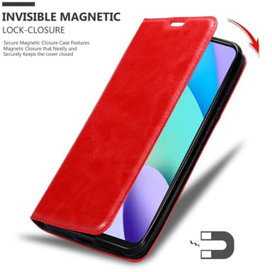 Xiaomi RedMi 10 lommebokdeksel case (rød)