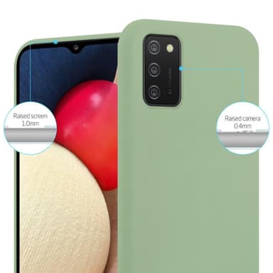 Deksel Samsung Galaxy A02s Silikon cover (grønn)