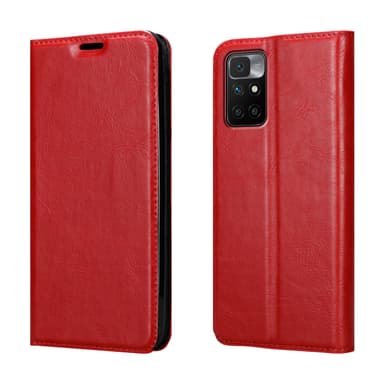 Xiaomi RedMi 10 lommebokdeksel case (rød)