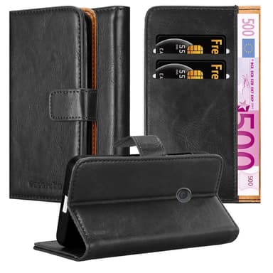 Nokia Lumia 520 / 521 lommebokdeksel etui (svart)