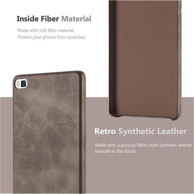 Huawei P8 Hardt Deksel Cover (brun)