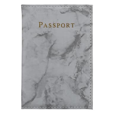 etui i kunstlær i 2 deler for beskyttelse av pass og