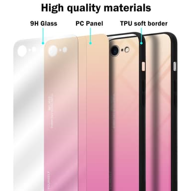 Deksel iPhone 7 / 7S / 8 / SE 2020 Case Cover (svart)
