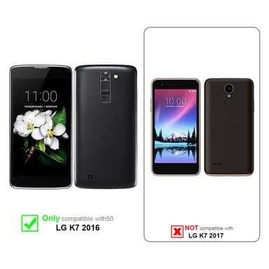 LG K7 2016 Skjermbeskytter Skärmskydd (hvit)