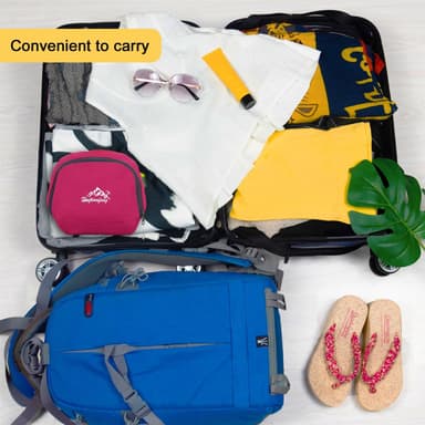 Sammenleggbar ryggsekk 36L unisex vanntett (rosa)
