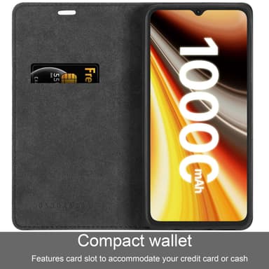 Umidigi Power 7 MAX lommebokdeksel case (svart)