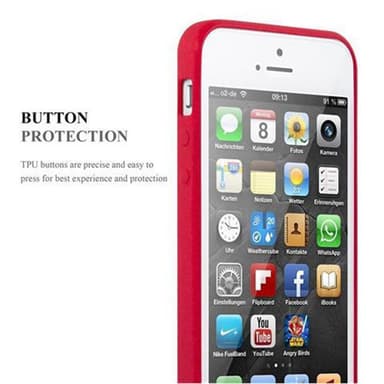 Deksel iPhone 5 / 5S / SE 2016 case (rød)