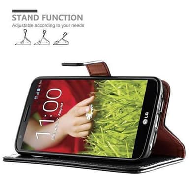 LG G2 lommebokdeksel etui (svart)