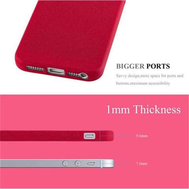Deksel iPhone 5 / 5S / SE 2016 case (rød)