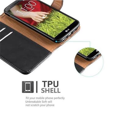 LG G2 lommebokdeksel etui (svart)