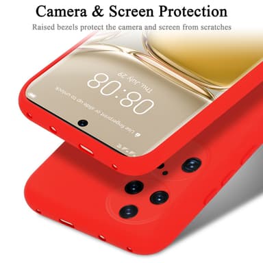 Huawei P50 PRO silikondeksel case (rød)