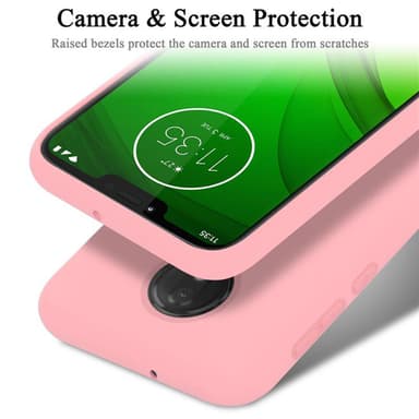 Motorola MOTO G7 POWER silikondeksel case (rosa)