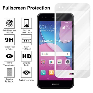 Huawei Y6 PRO 2017 Skjermbeskytter Skärmskydd (hvit)