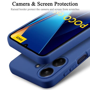Xiaomi Poco C65 silikondeksel case (Blå)