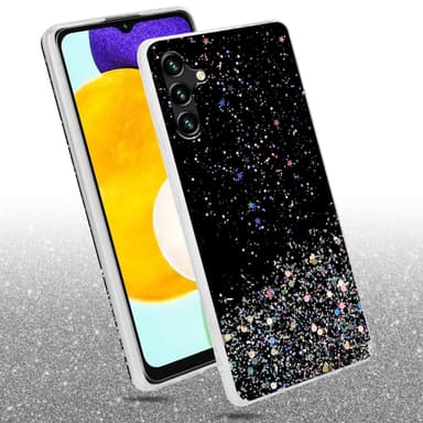 Samsung Galaxy A13 5G Silikondeksel Glitter (svart)