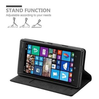Nokia Lumia 929 / 930 lommebokdeksel case (svart)