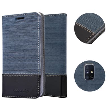 Samsung Galaxy M51 lommebokdeksel etui (blå)