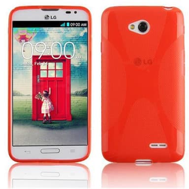 LG L70 (1. SIM) Deksel Case Cover (rød)