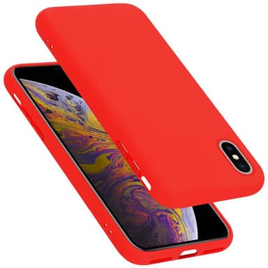 iPhone X / XS silikondeksel case (rød)