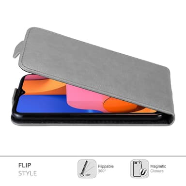 Samsung Galaxy A20s deksel flip cover (grå)