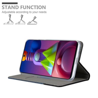 Samsung Galaxy M51 lommebokdeksel etui (blå)