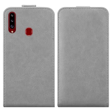 Samsung Galaxy A20s deksel flip cover (grå)
