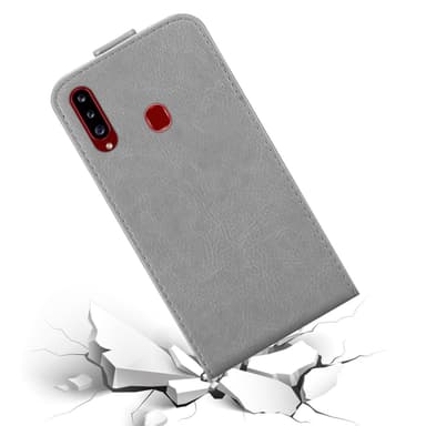 Samsung Galaxy A20s deksel flip cover (grå)
