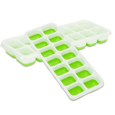 Isterningform for isbiter (grønt)