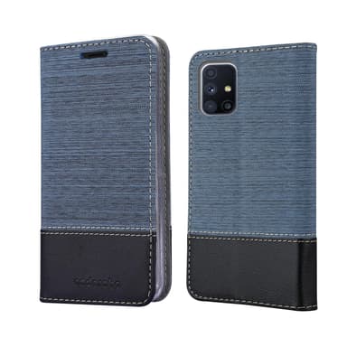 Samsung Galaxy M51 lommebokdeksel etui (blå)