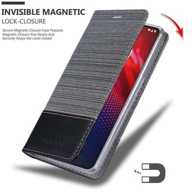 Motorola MOTO Z4 lommebokdeksel etui (grå)