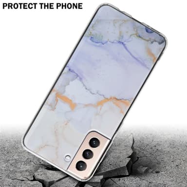 Samsung Galaxy S21 PLUS lommebokdeksel etui (hvit)