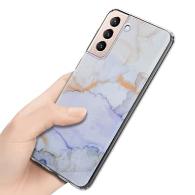 Samsung Galaxy S21 PLUS lommebokdeksel etui (hvit)