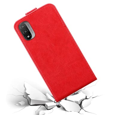 Motorola MOTO E20 / E30 / E40 deksel flip cover (rød)