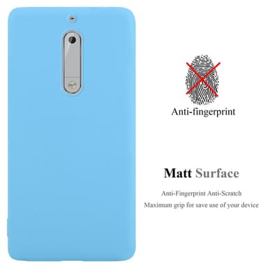 Deksel Nokia 5 2017 Silikon cover (blå)