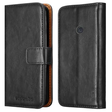 Nokia Lumia 520 / 521 lommebokdeksel etui (svart)