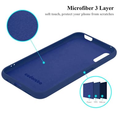 Huawei Y9S silikondeksel case (blå)