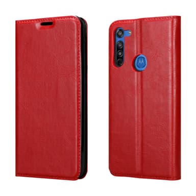 Motorola MOTO G8 lommebokdeksel case (rød)