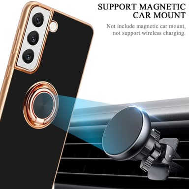 Samsung Galaxy S22 PLUS silikondeksel case (svart)