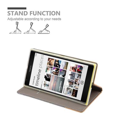 Nokia Lumia 1520 lommebokdeksel etui (grå)