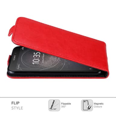 Sony Xperia L2 deksel flip cover (rød)
