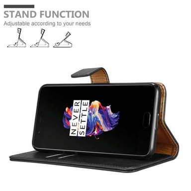 OnePlus 5 lommebokdeksel etui (svart)