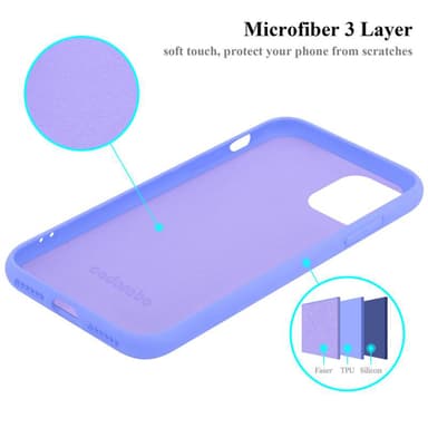 iPhone 11 PRO MAX silikondeksel case (lilla)