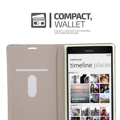 Nokia Lumia 1520 lommebokdeksel etui (grå)