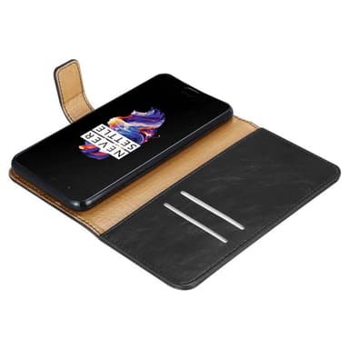 OnePlus 5 lommebokdeksel etui (svart)