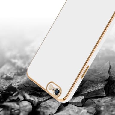 iPhone 6 PLUS / 6S PLUS silikondeksel case (hvit)