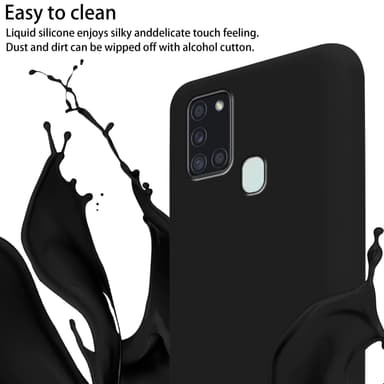 Deksel Samsung Galaxy A21s med Halskjede (svart)