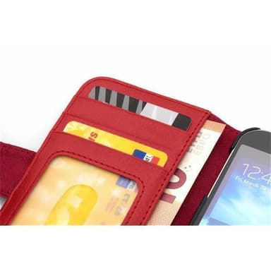 Samsung Galaxy GRAND PRIME lommebokdeksel case (rød)
