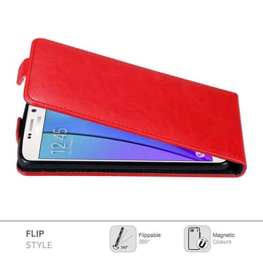 Samsung Galaxy NOTE 5 deksel flip cover (rød)