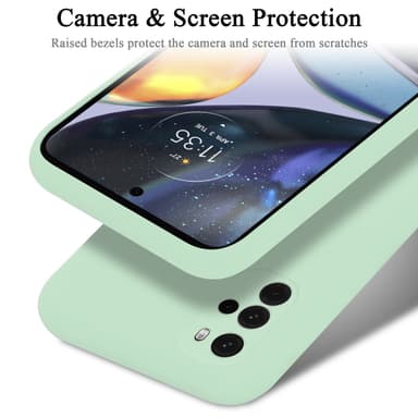 Motorola MOTO G22 silikondeksel case (grønn)